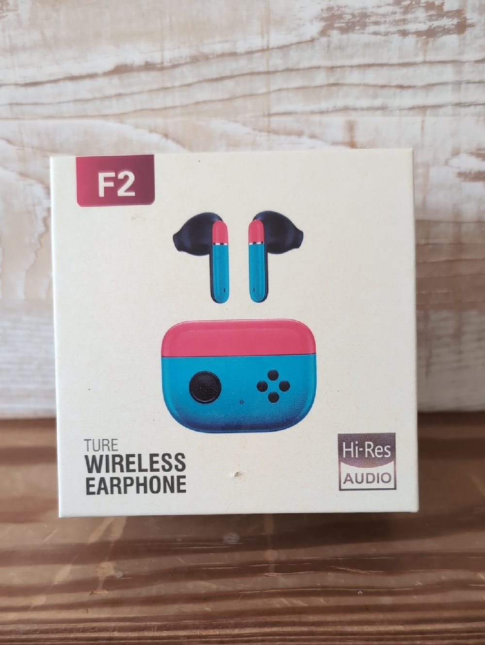 F2 Wireless Earbuds - Blue and Red - NEW IN BOX